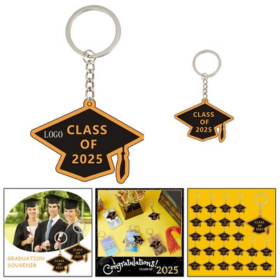2025 Graduation Cap Keychain Pendant