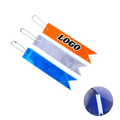 Reflective Ribbon Keychain