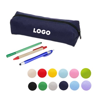 MOQ 10 pcs Solid Color Stationery Pouch