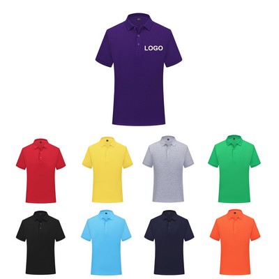Polo Shirts Quick Dry Short Sleeve Collared Shirt