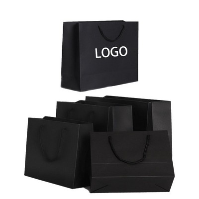 Black Card Paper Tote Bag