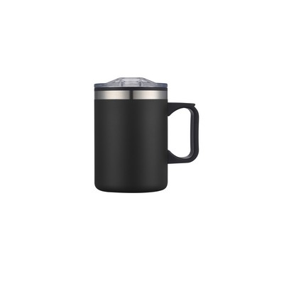 Endura 14 oz Black Double Wall Camping Mug w/ Handle