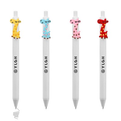 Click Activated Pen With Sleeping Giraffe