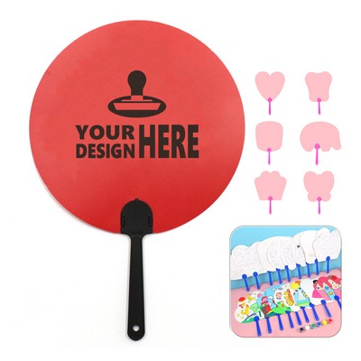 Handheld Fans for Kids DIY Creativity