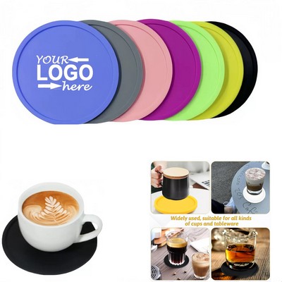 Non-Slip Round Silicone Coasters