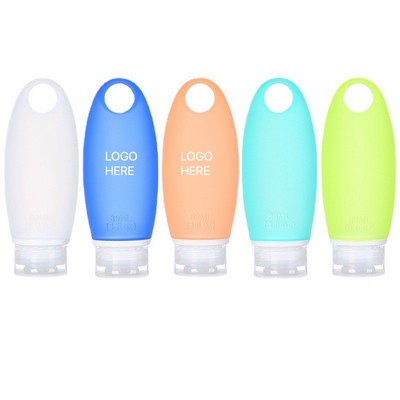 Silicone Lotion Travel Bottles Toiletry Set Refillable Sample Press Dispenser Container 89ml