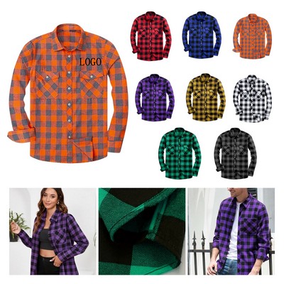 Men's Fashionable Plaid Flannel Shirt