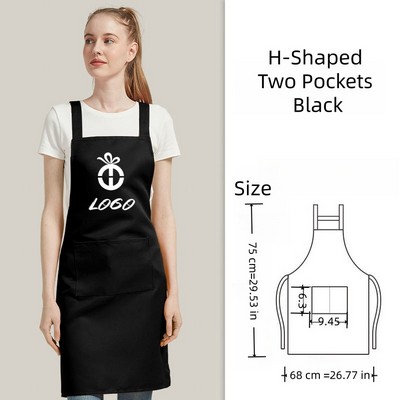 Waterproof Cooking Cleaning Work Apron with Pockets