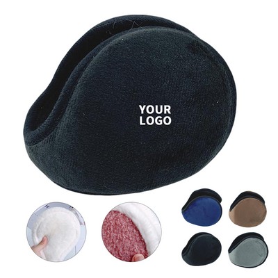 Winter Warm Earmuffs With Fleece Material And Soft Fur Lining