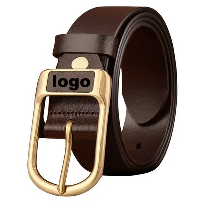 Genuine Leather Men's Belt for Casual and Business Wear
