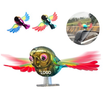 Creative Flying Bird Ornament With Flapping Wings for Car And Motorcycle