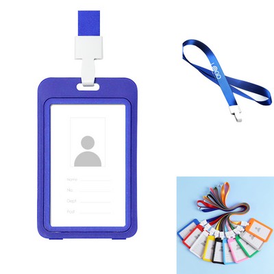 Clear Badge Holder with Lanyard