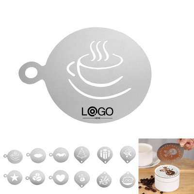 Coffee Decorating Stencils DIY Mold Templates Tool