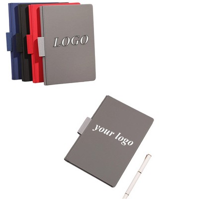 A5 Pu Leather Notebook With Pen