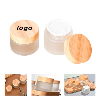 10G Frosted Glass Cream Jars For Skincare And Travel Use