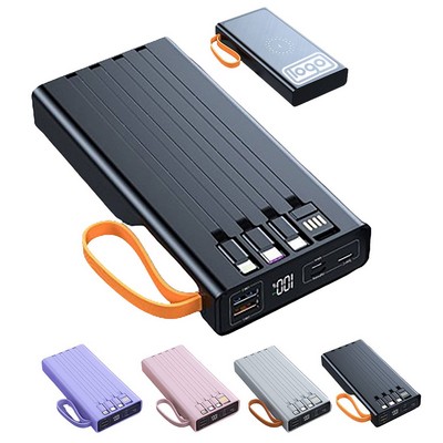 10000Mah Charger Power Bank W/ Light