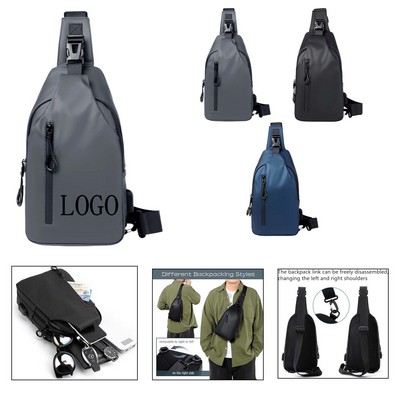 Men's Simple Business Crossbody Bag