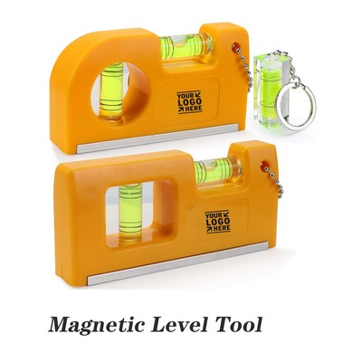 Spirit Metal Keychain Hook Easy Carry Storage Magnetic Small Pocket Level Tool