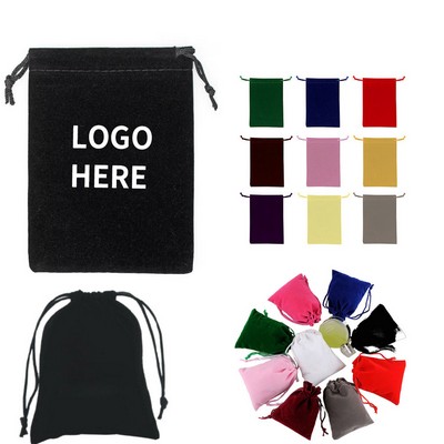 Luxe Velvet Pouch with Drawstring