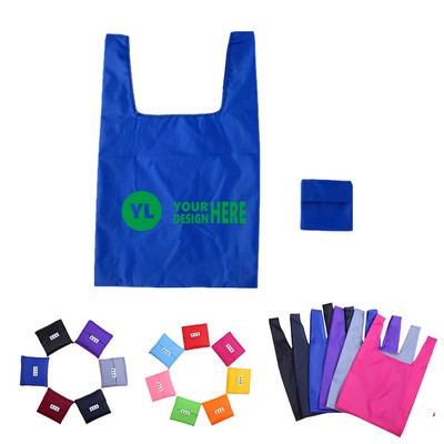 Foldable Shopping Tote Bag With Small Pocket