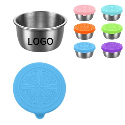 Stainless Steel Dipping Cups With Silicone Lids