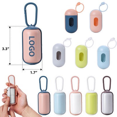 Portable Pet Poop Bag Holder with Hook