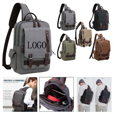 Retro Multi Functional Laptop Backpack