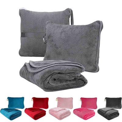 2" 1 Travel Pillow Blanket