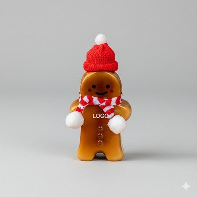 Christmas Milk Tea Cup Thickened Disposable Gingerbread Man & Tree Drink Bottle with Lid 500ml