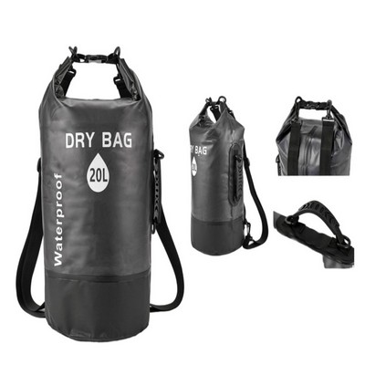 20L Double-Shoulder Bucket-Shaped Waterproof Bag