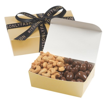 2 Way Treasure Chest - Cashews and Milk Chocolate Covered Almonds