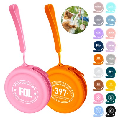 Silicone Round Coin Purse With Zipper