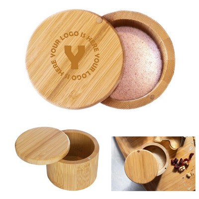 Bamboo Salt Cellar With Lid