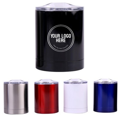 Stainless Steel Insulated Tumbler with Clear Twist-On Lid