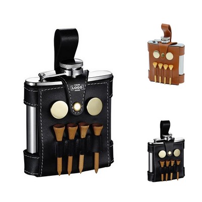 Stainless Steel Wine Pot Leather Case