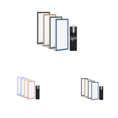 Magnetic Fridge Notepad Set with Pen Holder