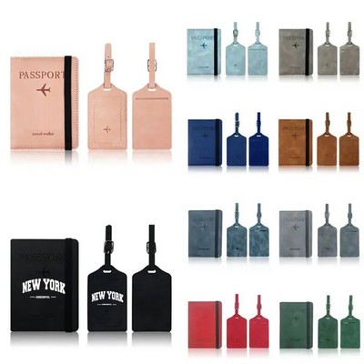 Passport Holder And Luggage Tag Set