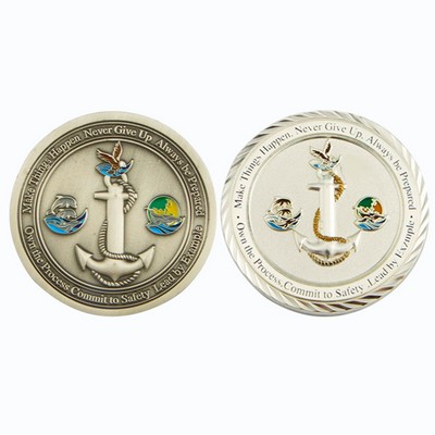 1.8" Fully Customized Metal Challenge Coin Round Commemorative Coins
