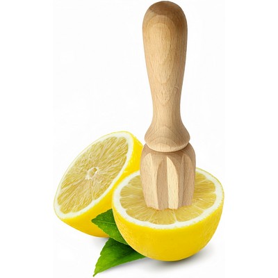 Wooden Lemon Squeezer Pocket Reamer Citrus Juicer
