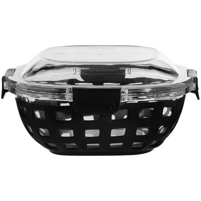 5 cup Ello Duraglass Lunch Bowl (Black)