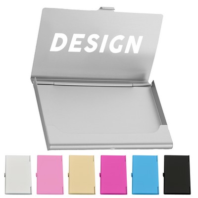 Aluminum Alloy Flip Cover Business Card Holder