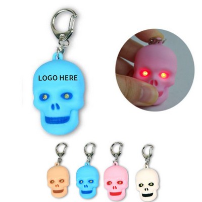 Spectral Skull LED Keychain