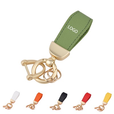 Genuine Leather Car Keychain