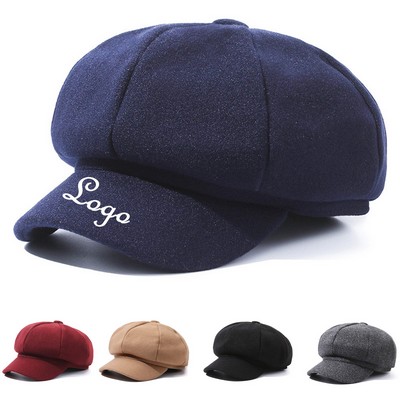 Ladies Cotton Newsboy Hat