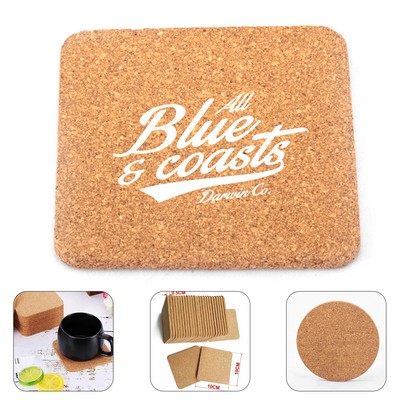 Natural Desktop Cork Drink Coaster