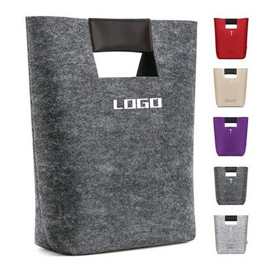 Rectangular Felt Handle Bag, Shopping Tote