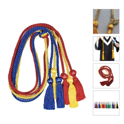 Custom Graduation Honor Cord w/ Medal or Metal Tag