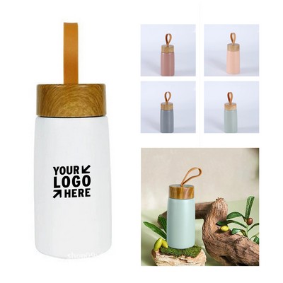 Stainless Steel Wood Grain Vacuum Insulated Bottle
