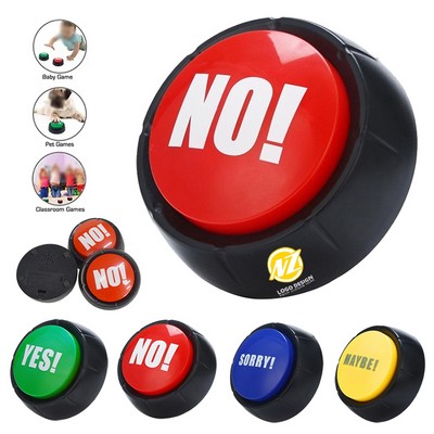 Interactive Press-Type Yes/No Buzzer Button Toy