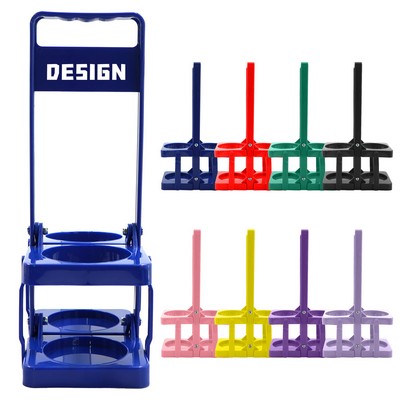 Plastic Foldable Beer Bottle Basket Holder